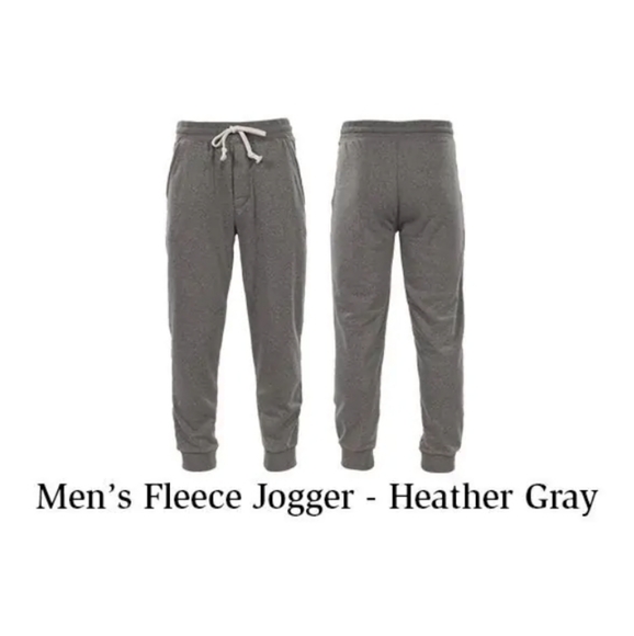 My Pillow-My Sleepwear Mens Fleece Joggers with Pockets (Gray) - Picture 2 of 3